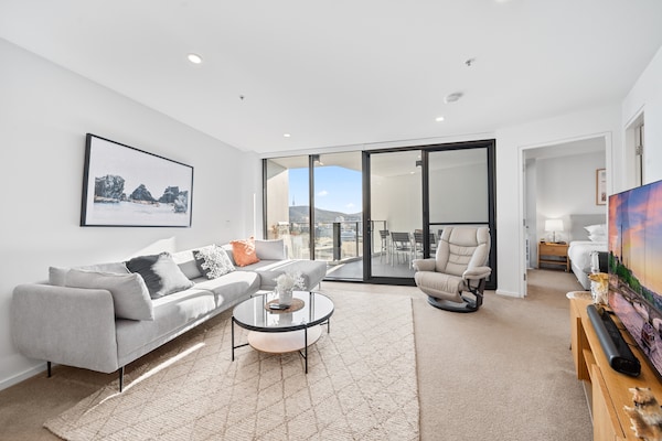 Foto van Stijlvol appartement met 2 slaapkamers in het zakendistrict van Canberra - LivingRoom