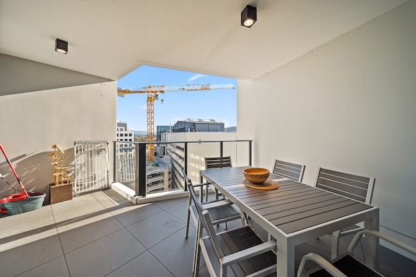 Foto van Stijlvol appartement met 2 slaapkamers in het zakendistrict van Canberra - TerraceBalcony