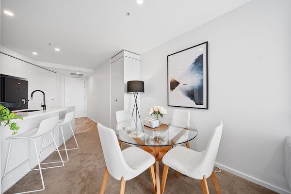 Foto van Stijlvol appartement met 2 slaapkamers in het zakendistrict van Canberra - Kitchen