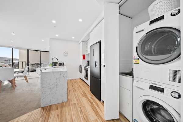 Foto van Stijlvol appartement met 2 slaapkamers in het zakendistrict van Canberra - Kitchen