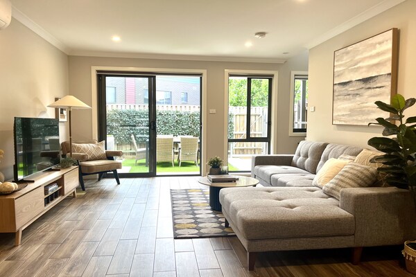 Foto van Stijlvol herenhuis met privé-binnenplaats - Vakantiehuis in Coombs - LivingRoom