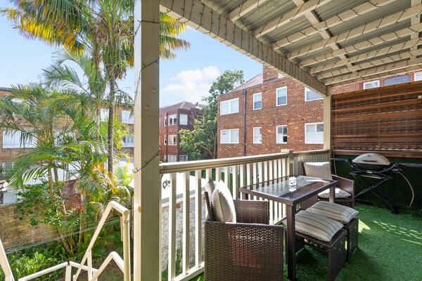 Foto van Lichte Woning bij Double Bay Strand - Vakantiehuis in Double Bay - TerraceBalcony