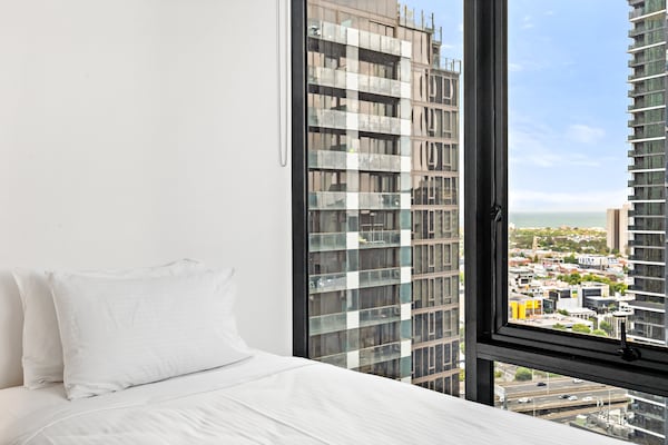 Foto van Stijlvol appartement in Southbank met parkeergelegenheid op eigen terrein. - BedRoom