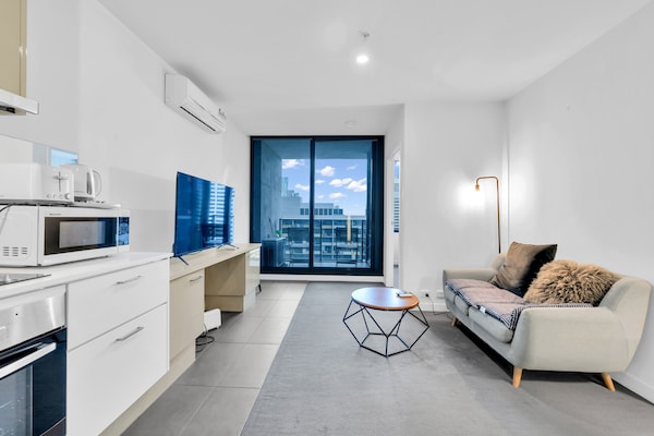Foto van Appartement met 1 slaapkamer in een hoogbouwcomplex vlakbij Southern Cross. - LivingRoom