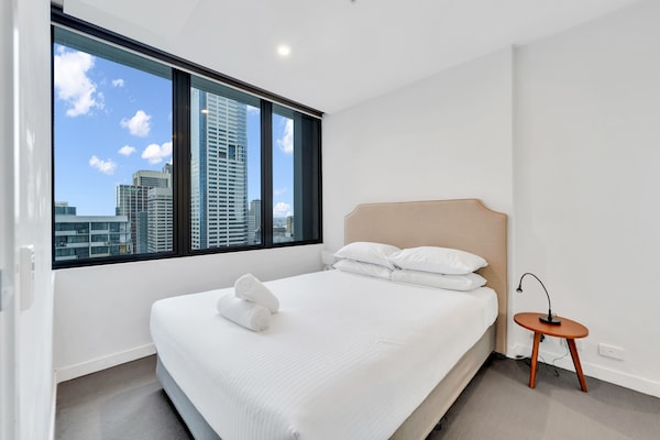 Foto van Appartement met 1 slaapkamer in een hoogbouwcomplex vlakbij Southern Cross. - BedRoom