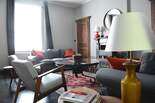 Foto van Groepsreisje aan de Molignée-rivier - Vakantiehuis in Denée - LivingRoom