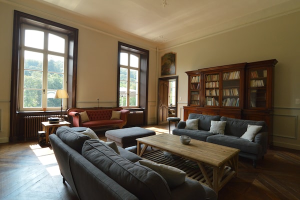 Foto van Kasteel Marchin met sauna - Vakantiehuis in Vyle-Et-Tharoul - LivingRoom