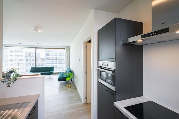 Foto van Stijlvol apprt. met balkon met prachtig uitzicht - Vakantiehuis in Antwerp - Kitchen