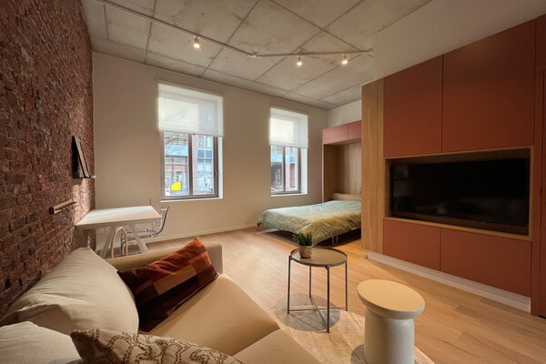 Foto van Modern appartement in Bree met parkeerplaats - Vakantiehuis in Bree - LivingRoom