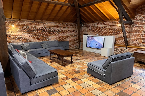 Foto van Herenhuis met zwembad, Néblon - Vakantiehuis in Hamoir-Ouffet - LivingRoom