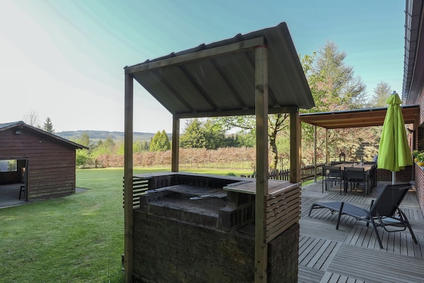 Foto van Vakantiehuis in Recht met tuin - Vakantiehuis in Recht - TerraceBalcony