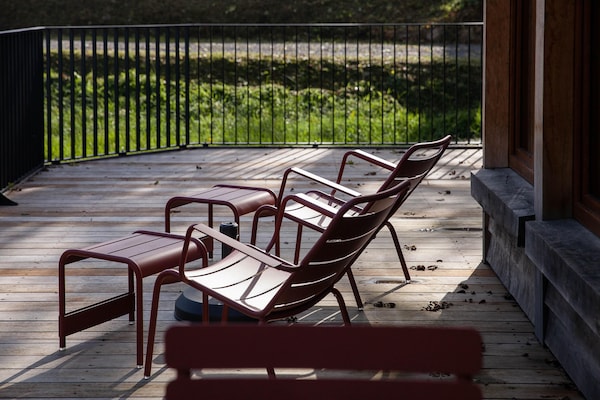 Foto van Hut in Vencimont bij Ardennenpaden - Vakantiehuis in Vencimont - TerraceBalcony