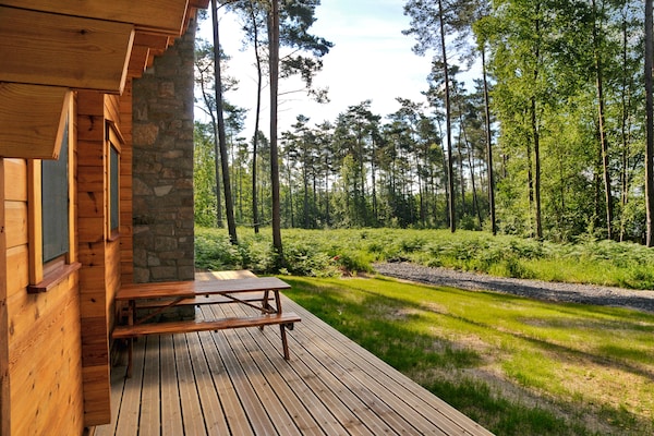 Foto van Chalet in Oignies met bosrijke omgeving - Vakantiehuis in Oignies en Thiérache - TerraceBalcony