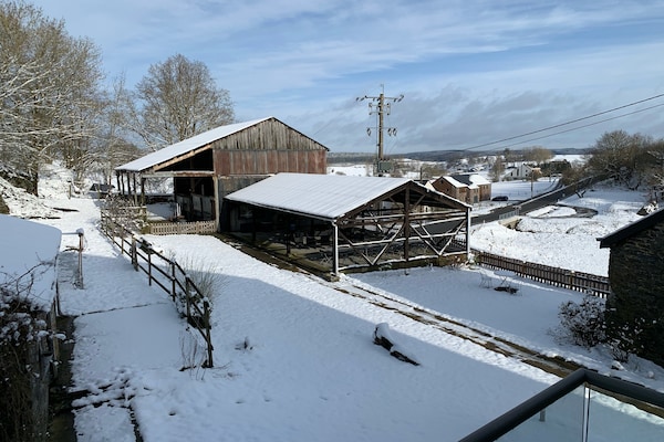 Foto van Boerderij in Houffalize met groot terras - Vakantiehuis in Tavigny - ExteriorWinter
