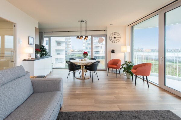Foto van Stijlvol appartement met terras in Bredene - Vakantiehuis in Bredene - LivingRoom