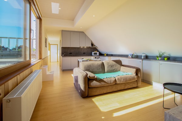 Foto van Appartement in Watou bij Franse grens - Vakantiehuis in Poperinge - LivingRoom