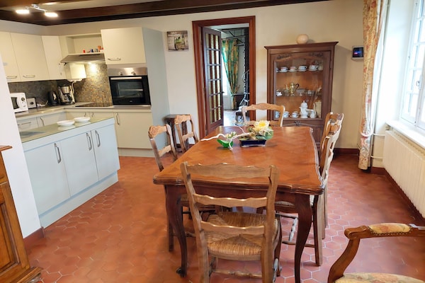 Foto van Huis in Bretagne bij Zandstranden - Vakantiehuis in Sibiril - DiningRoom