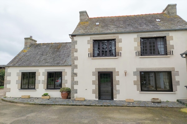 Foto van Huis in Bretagne bij Zandstranden - Vakantiehuis in Sibiril - ExteriorWinter