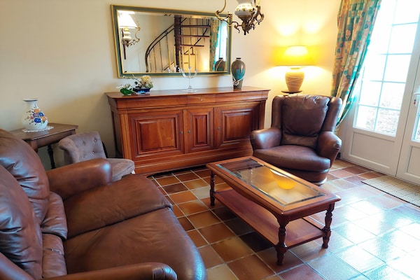 Foto van Huis in Bretagne bij Zandstranden - Vakantiehuis in Sibiril - LivingRoom