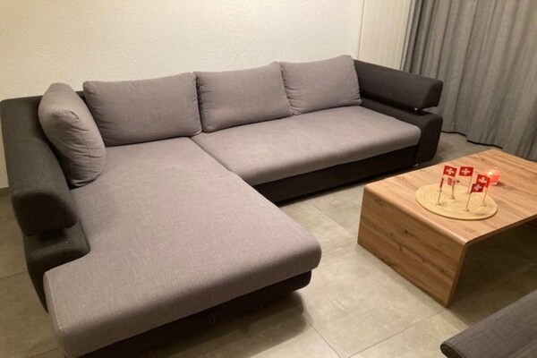 Foto van Appartement in Les Mélèzes bij Gondel - Vakantiehuis in Veysonnaz - LivingRoom