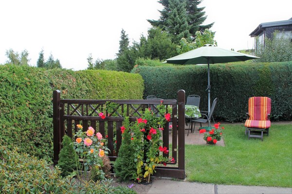 Foto van Ferienwohnung Sommerglück in Proseken - Vakantiehuis in Proseken - TerraceBalcony