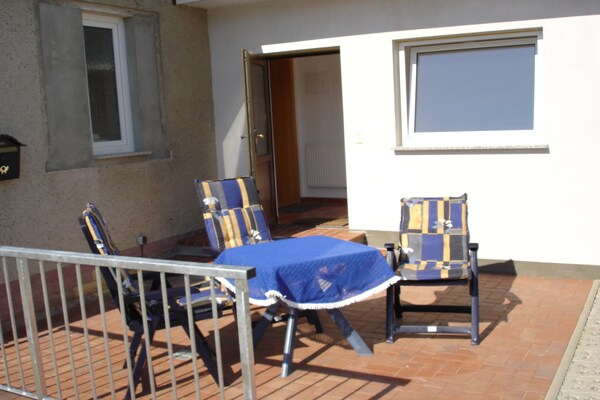 Foto van Stijlvol appartement met tuin in Rerik - Vakantiehuis in Rerik - TerraceBalcony