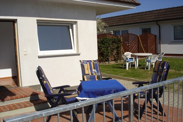 Foto van Stijlvol appartement met tuin in Rerik - Vakantiehuis in Rerik - TerraceBalcony