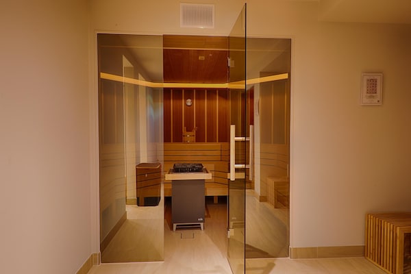 Foto van Appartement met zwembad in Heringsdorf - Vakantiehuis in Ostseebad Heringsdorf - Sauna