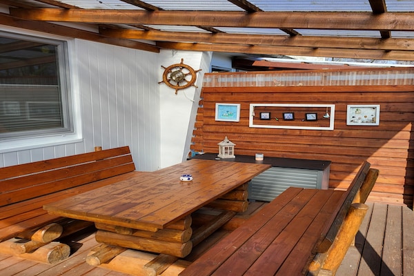 Foto van Bungalow op een steenworp afstand van de zee - Vakantiehuis in Middelhagen-Mönchgut - TerraceBalcony