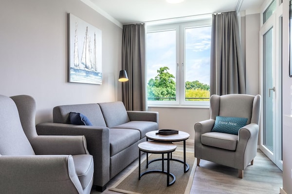 Foto van Appartement met loggia en uitzicht op het park - Vakantiehuis in Travemünde - LivingRoom