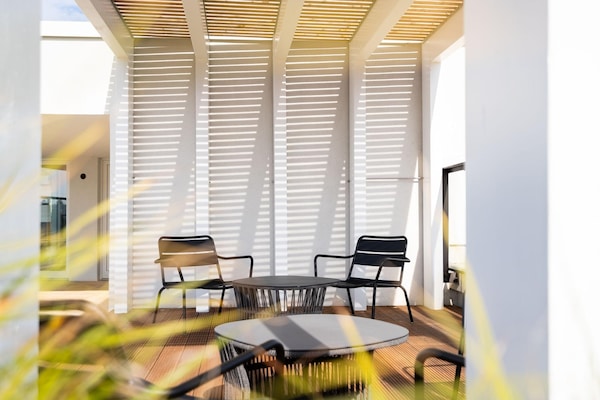 Foto van Stijlvol appartement met zonnig balkon - Vakantiehuis in Travemünde - TerraceBalcony
