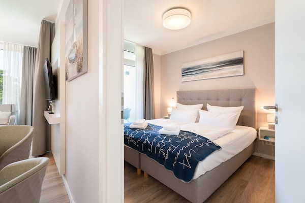 Foto van Appartement met uitzicht op het park - Vakantiehuis in Travemünde - BedRoom