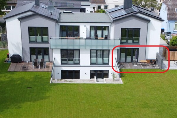 Foto van Exclusief appartement op Fehmarn - Vakantiehuis in Petersdorf - ExteriorSummer