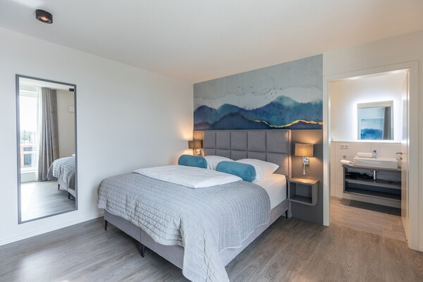 Foto van Luxe appartement met zeezicht - Vakantiehuis in Nordstrand - BedRoom