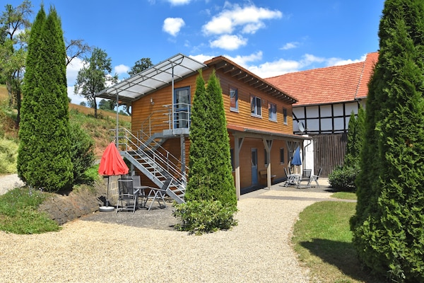 Foto van Appartement met terras in Hüddingen - Vakantiehuis in Bad Wildungen - ExteriorSummer