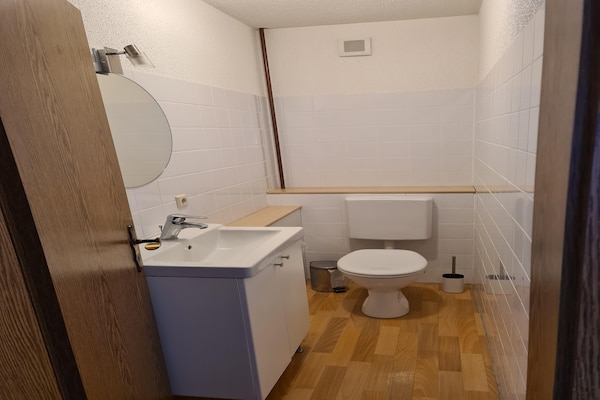 Foto van Appartement in Frankenau vlakbij skipistes - Vakantiehuis in Frankenau - BathRoom