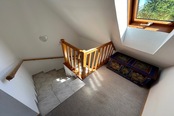 Foto van Vakantiehuis in het Knüllgebergte met balkon - Vakantiehuis in Neuenstein-Mühlbach - Landing