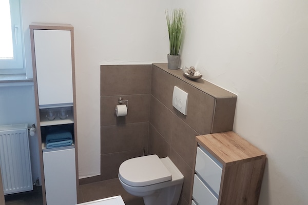 Foto van Gemütliche Wohnung für 4 Personen - Vakantiehuis in Medebach-Wissinghausen - BathRoom