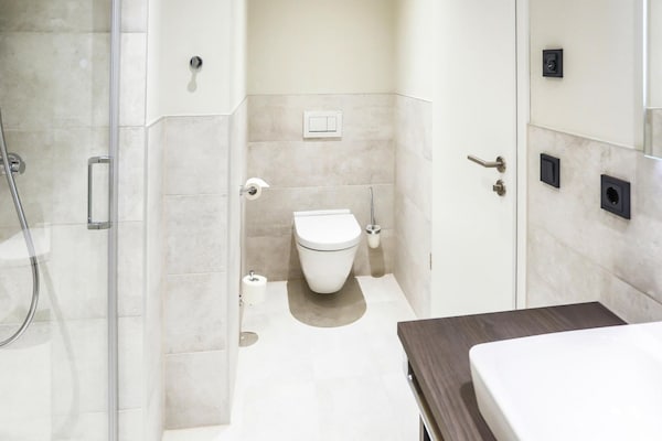 Foto van Appartement in Maremüritz met uitzicht op Müritz - BathRoom