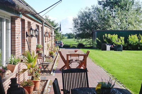 Foto van Appartement Landhaus Markus, Süderschwei - Vakantiehuis in Süderschwei - terrace