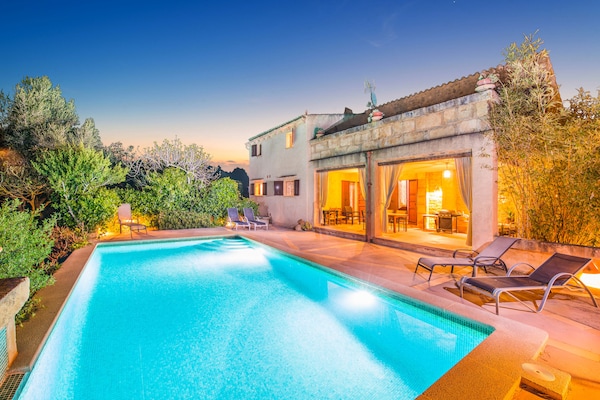 Foto van Huis op Mallorca met privézwembad & rust - Vakantiehuis in Sant Llorenç Des Cardassar, Illes Balears - PoolOfHouse