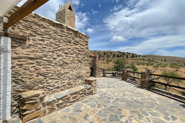 Foto van Villa bij Adra met zee- en bergzicht - Vakantiehuis in El Trebolar, Adra - TerraceBalcony
