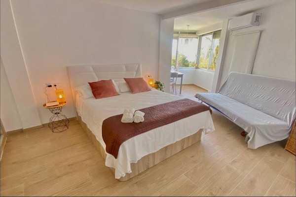 Foto van Appartement met zeezicht in Mijas Costa - Vakantiehuis in Malaga - BedRoom