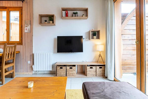 Foto van Residentie Le Balcon Des Airelles - Vakantiehuis in LES ORRES - LivingRoom