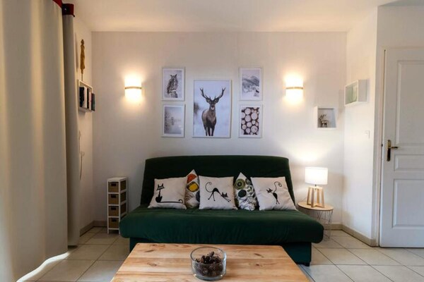 Foto van Residentie Le Balcon Des Airelles - Vakantiehuis in LES ORRES - LivingRoom