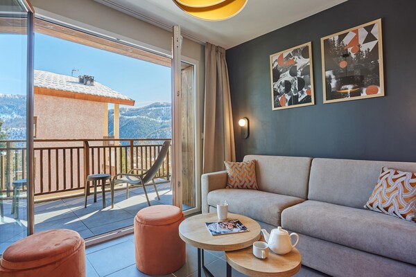 Foto van Appartement in Auron met Skilift Toegang - Vakantiehuis in Auron - LivingRoom