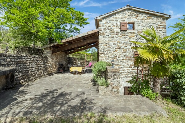 Foto van Ontspannend familieverblijf in Les Vans - Vakantiehuis in Les Vans - ExteriorSummer