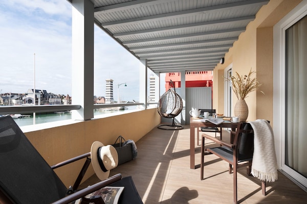 Foto van Appartement met schilderachtige haven voor 6 personen in Deauville - TerraceBalcony