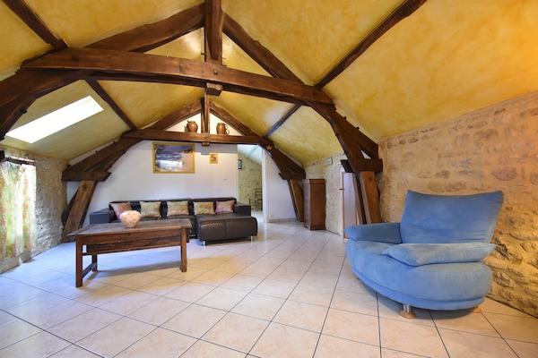 Foto van Huis in Frankrijk bij Dordogne - Vakantiehuis in St. Vincent-Le-Paluel - LivingRoom