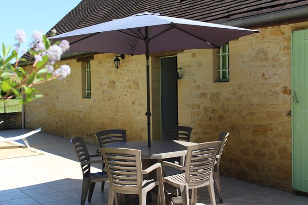 Foto van Huis in Frankrijk bij Dordogne - Vakantiehuis in St. Vincent-Le-Paluel - TerraceBalcony